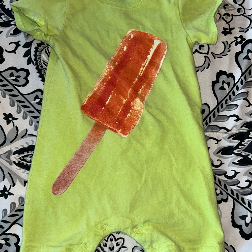 Green Ice Pop Kids One Piece